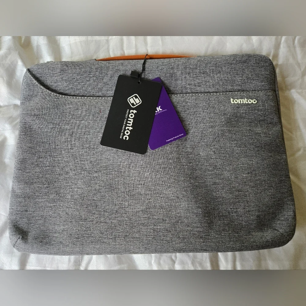 Tomtoc Gray Laptop Sleeve.
